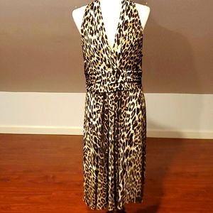 Tahari Leopard Dress